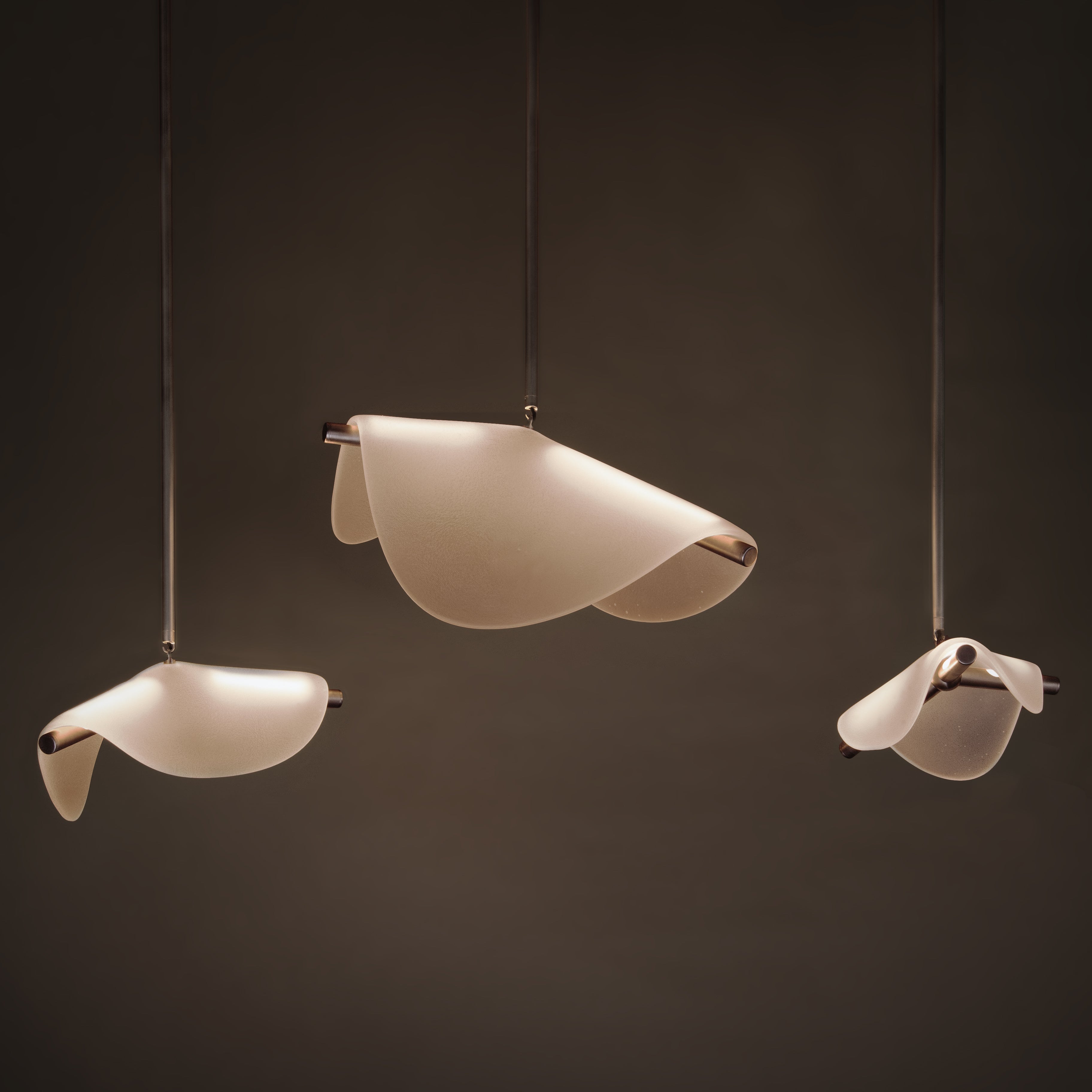 Slumped Multi Chandelier