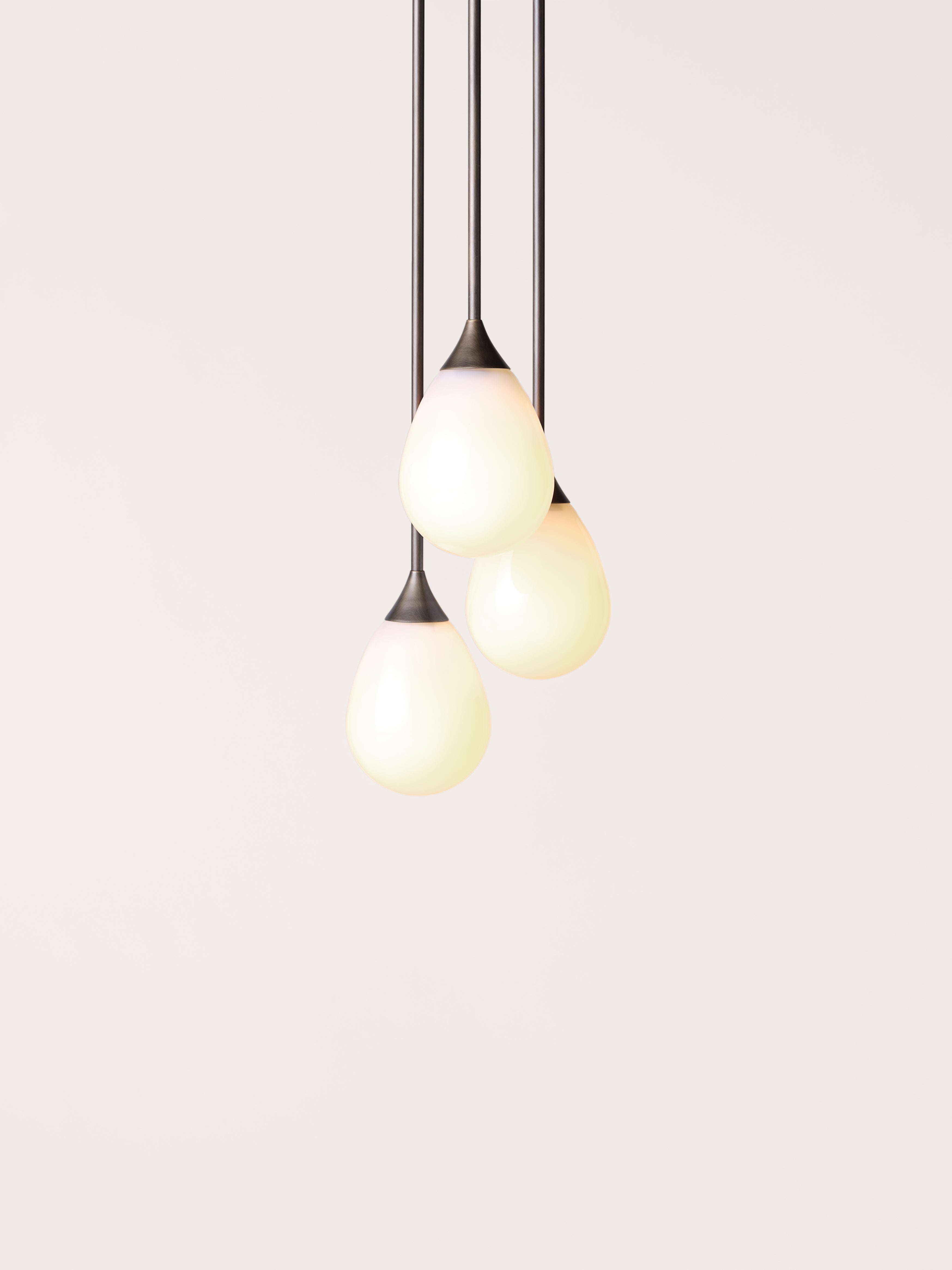 Teardrop Pendant 3 Cluster Small