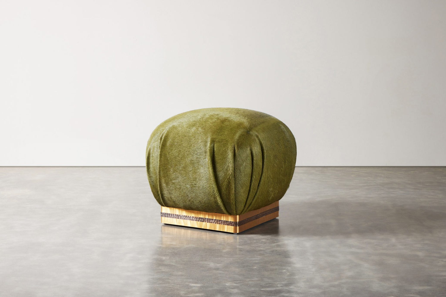 Sprung Pouffe – Golden Band by COUP STUDIO x Damian Jones