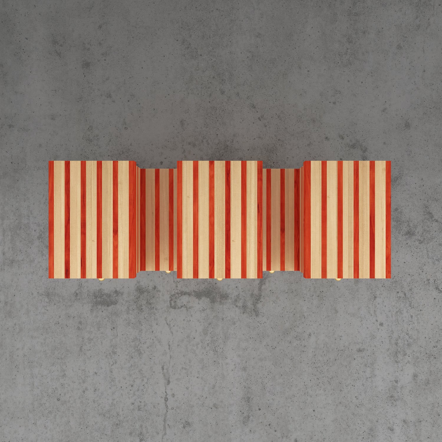 Striped Cube Credenza
