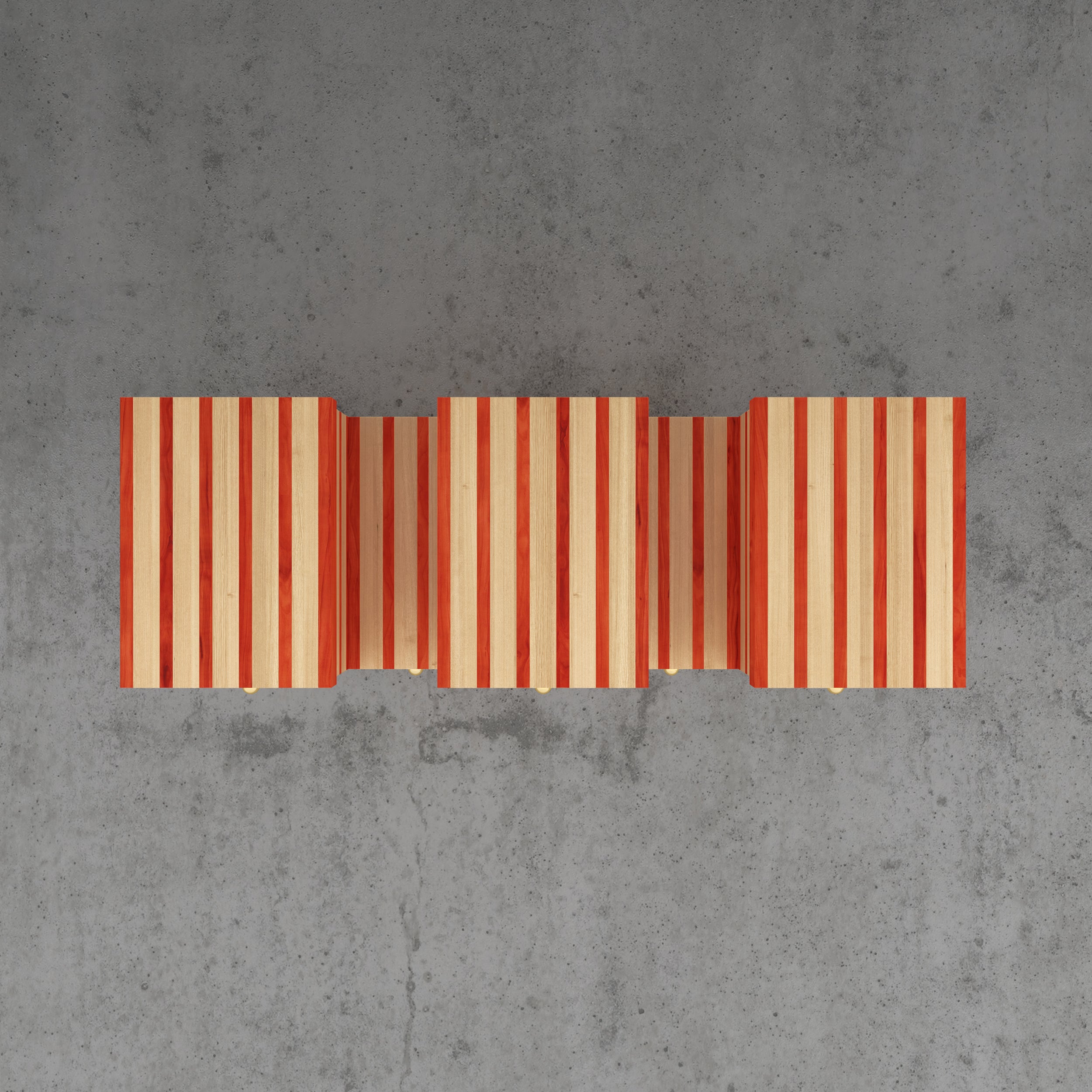 Striped Cube Credenza
