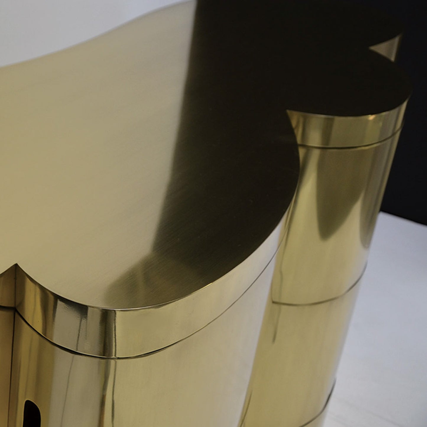 Susu Brass Bedside Table (4 Drawers)