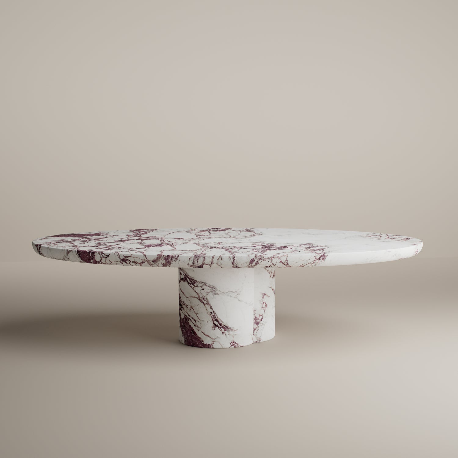 Tomoon Dining Table Oval - Breccia Capraia