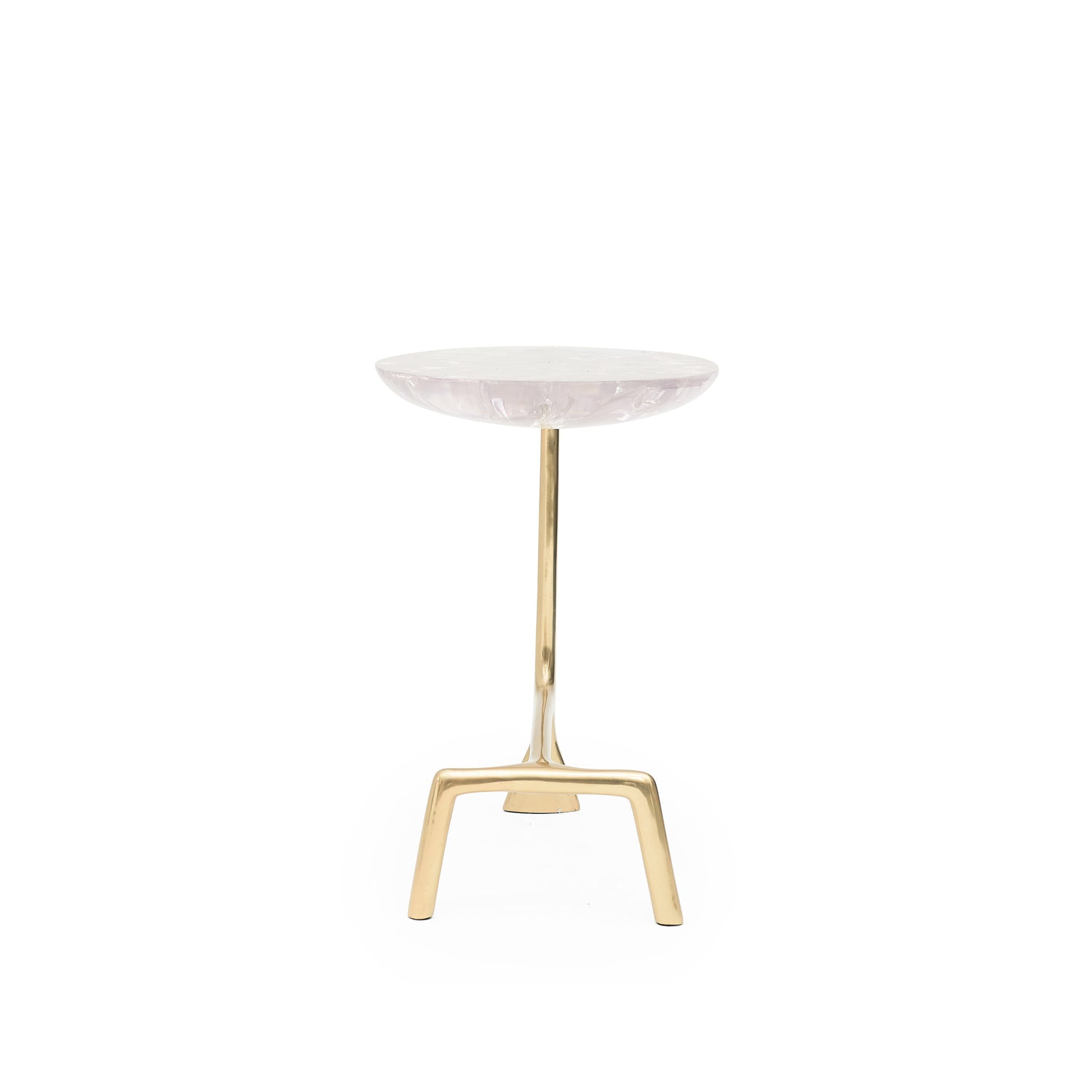 Uovo Ice Cracked Resin Side Table