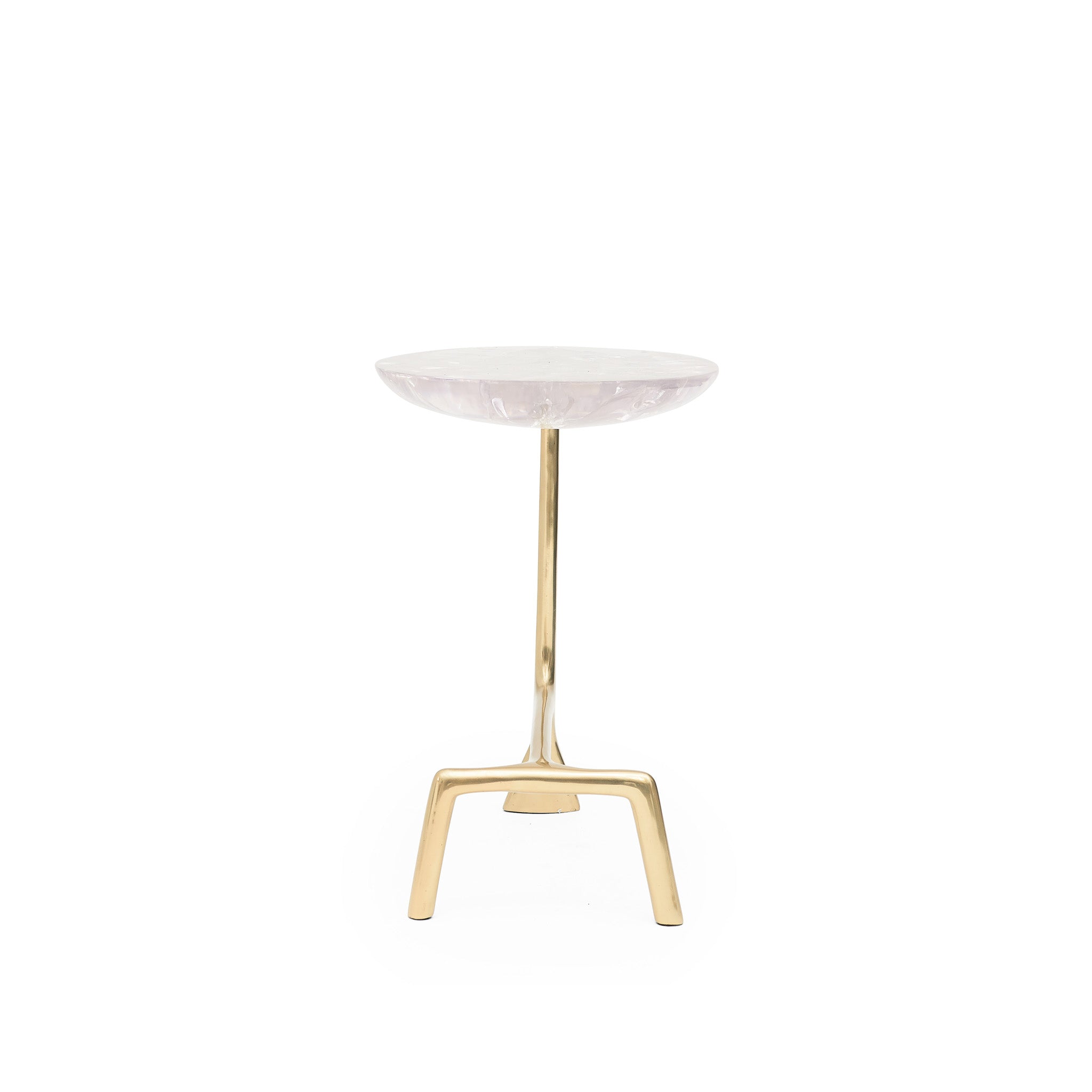 Uovo Ice Cracked Resin Side Table