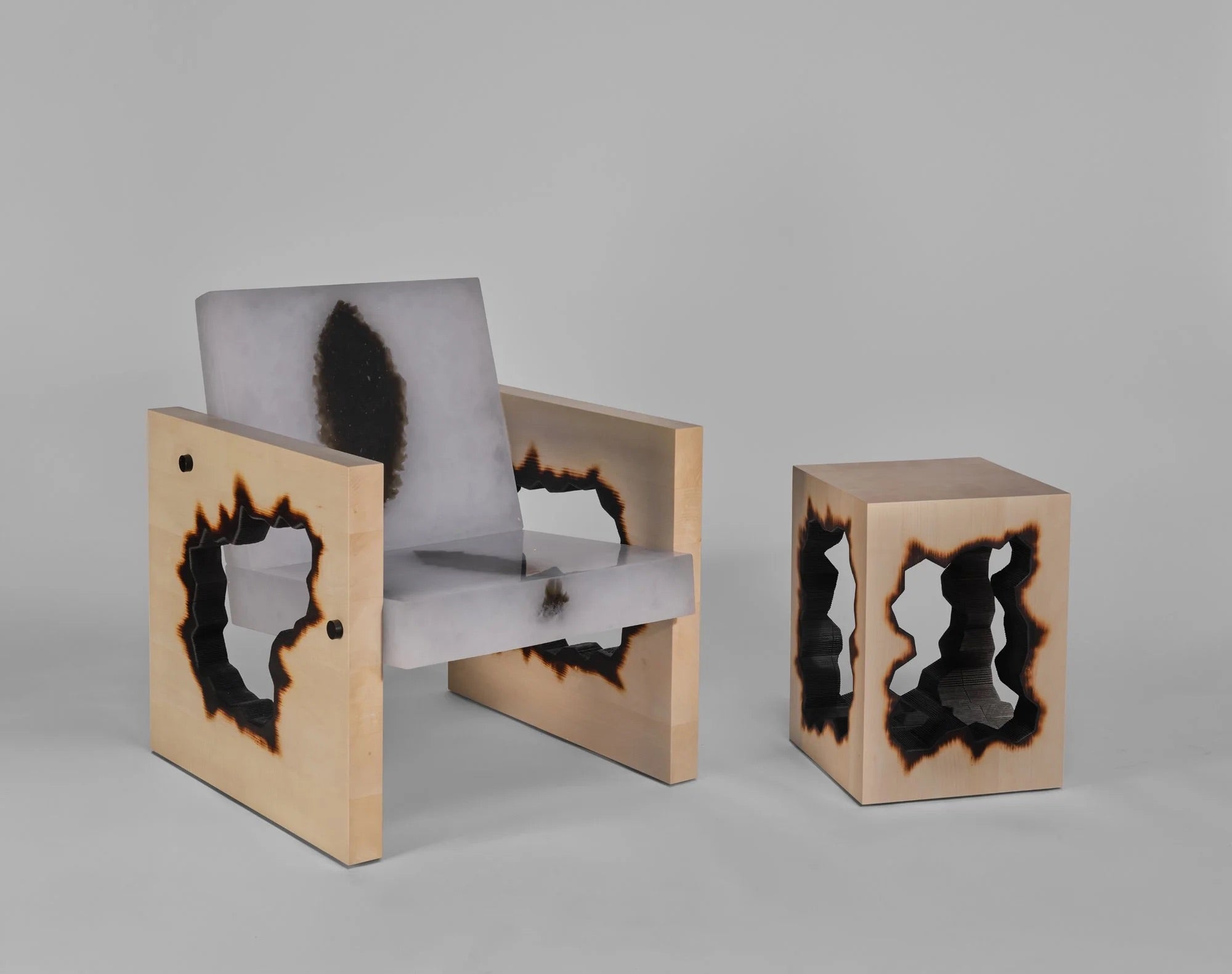 Burnout Side Table - Limited Edition of 6