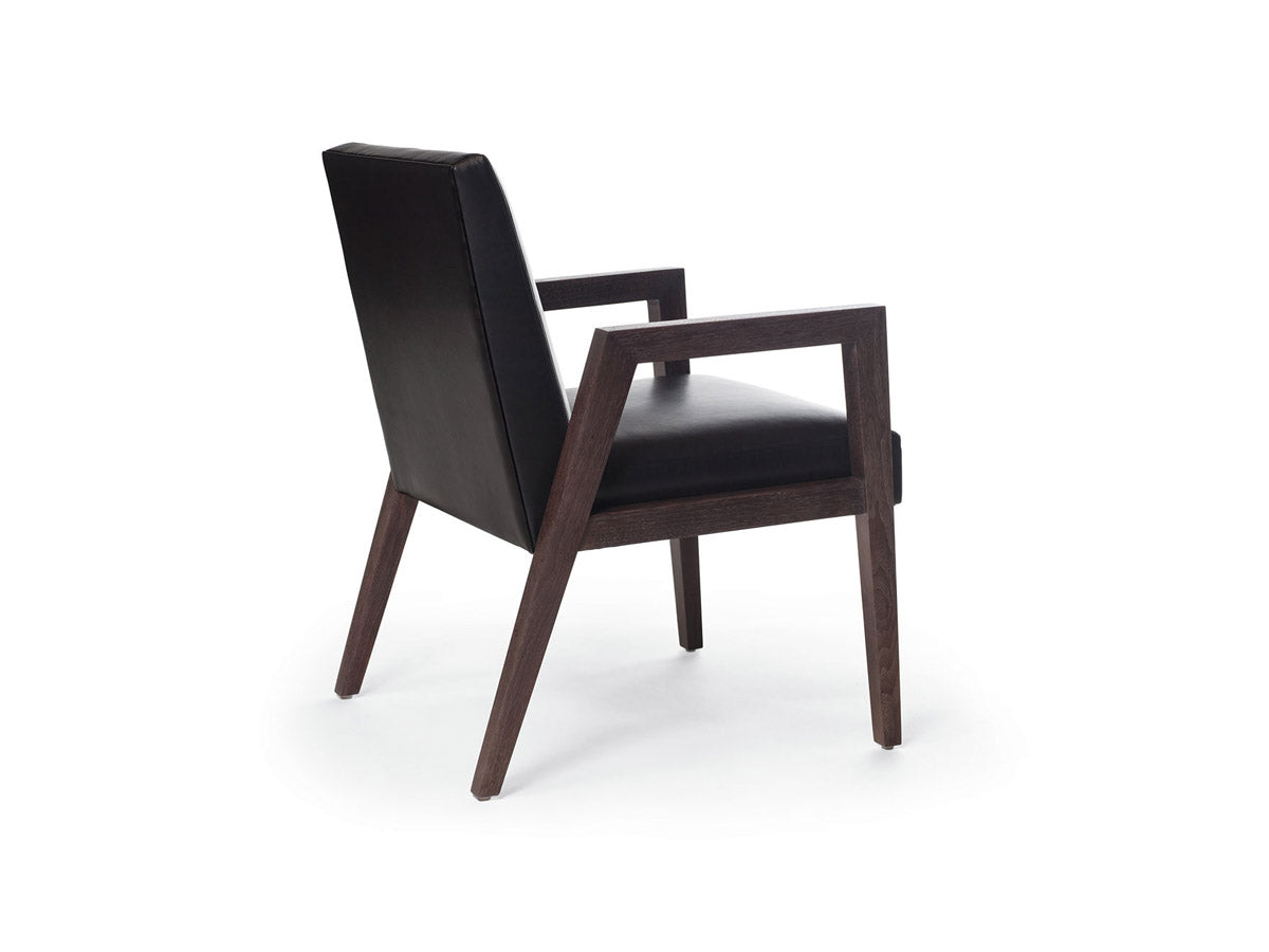 Reed Arm Chair with Wood Arm