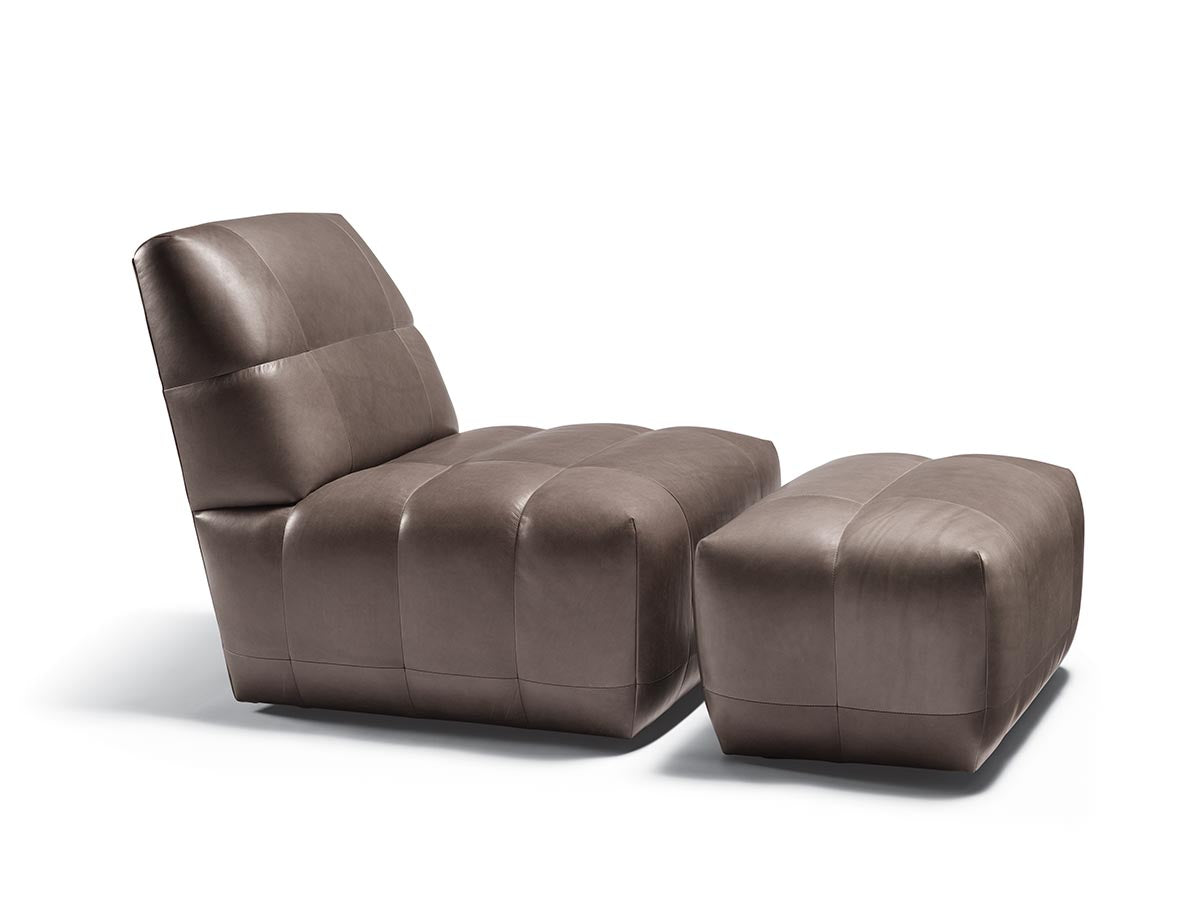 Egel Quilted Lounge Chair option for plain