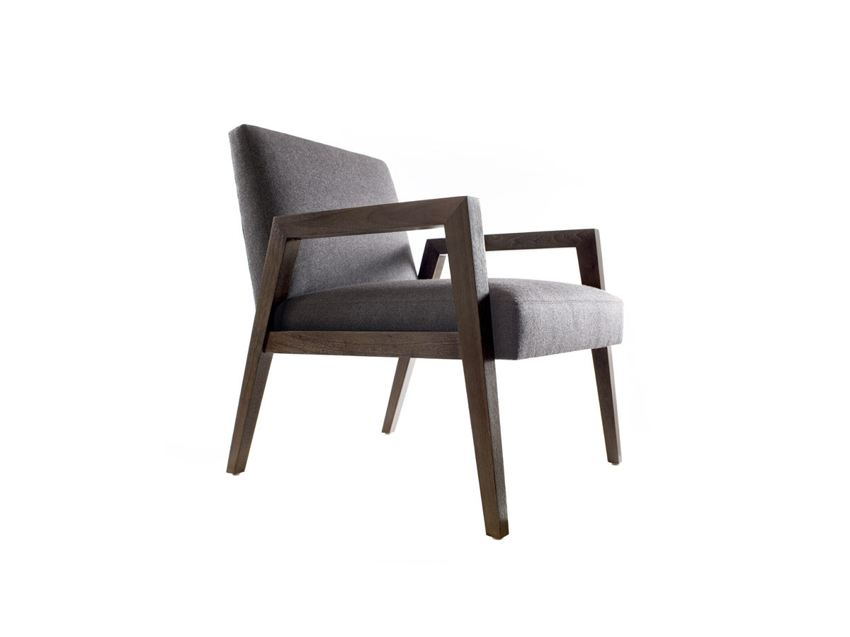 Reed Lounge Chair with Wood Arm