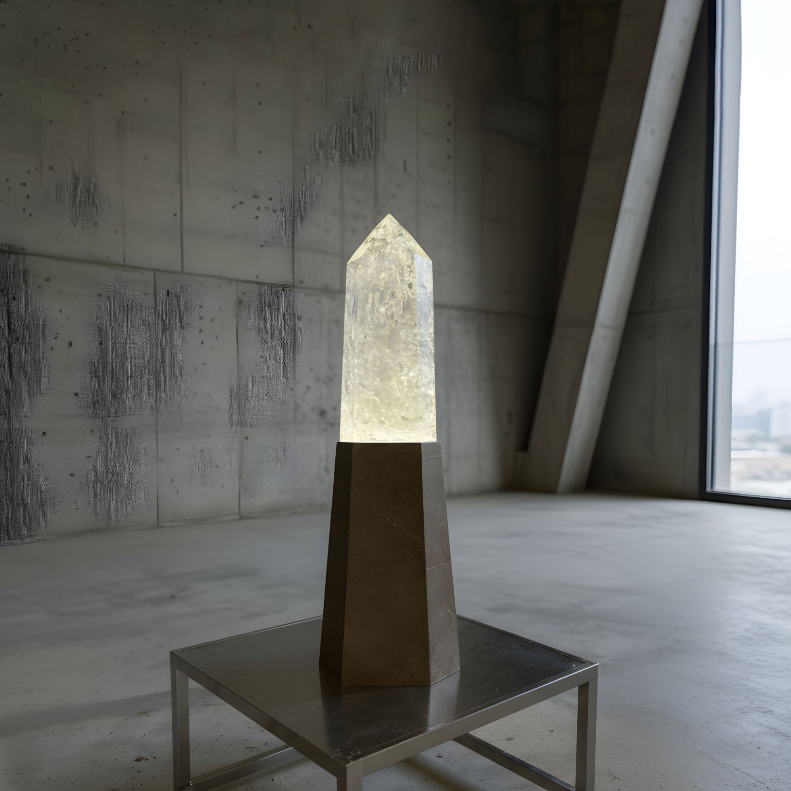 Brutalist Table Lamp