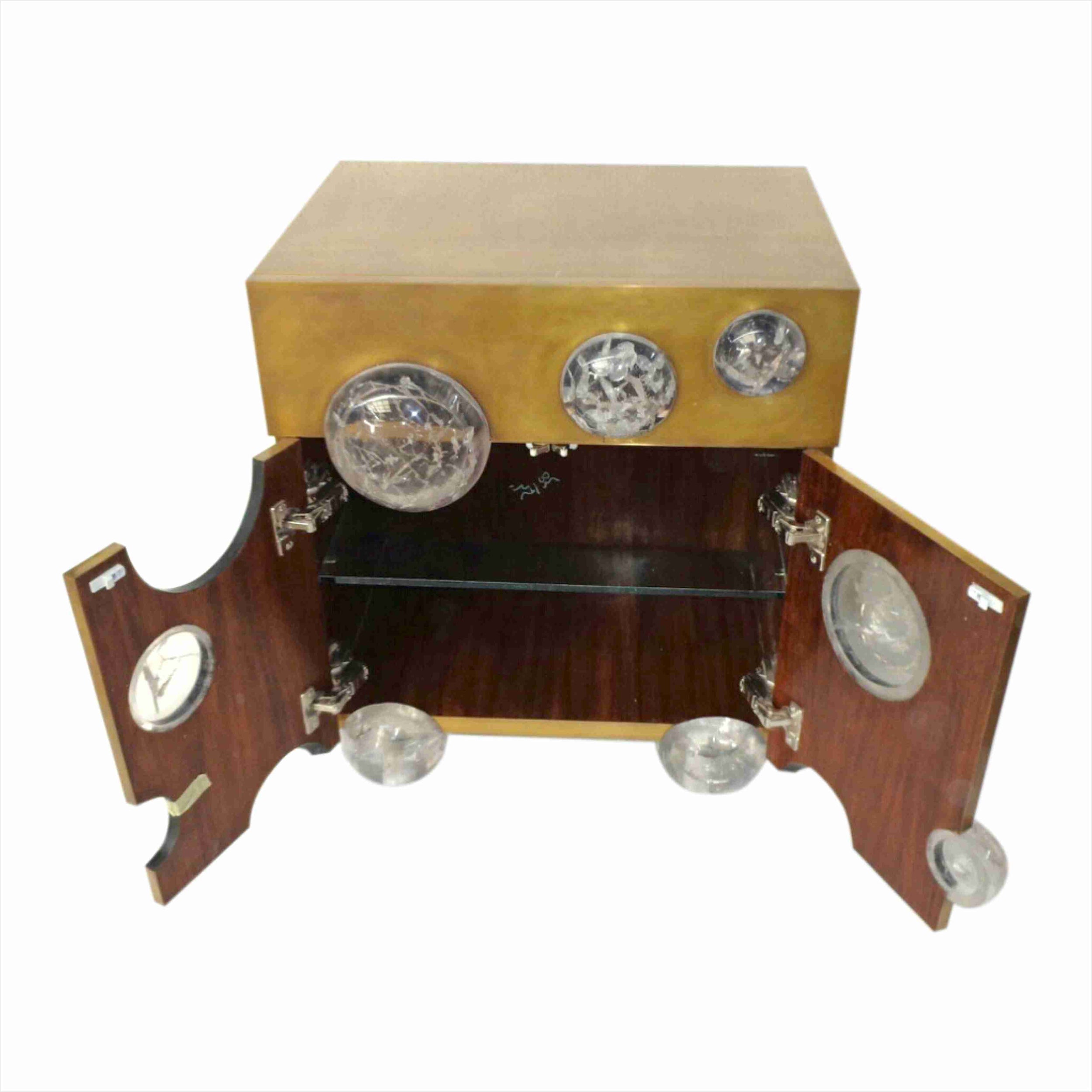 Bubble Nightstand Brass