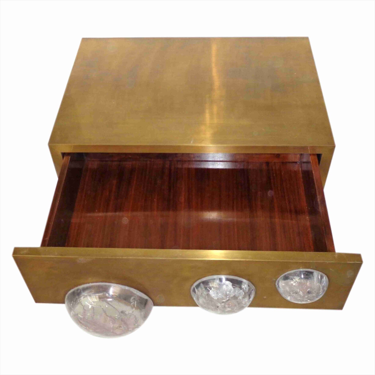Bubble Nightstand Brass