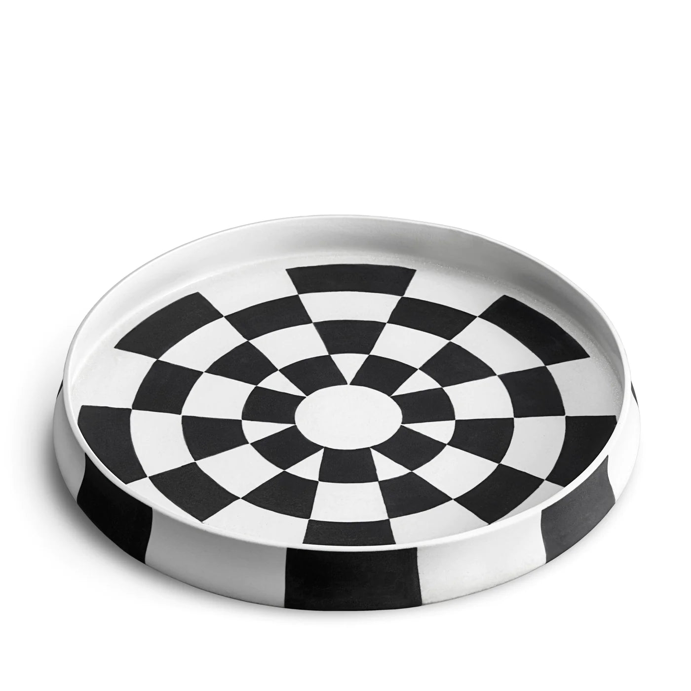 Damier Round Platter