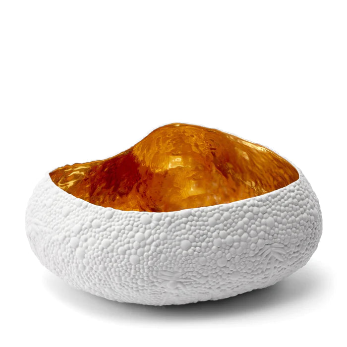 Haas Mojave Desert Bowl - Large - White & Gold