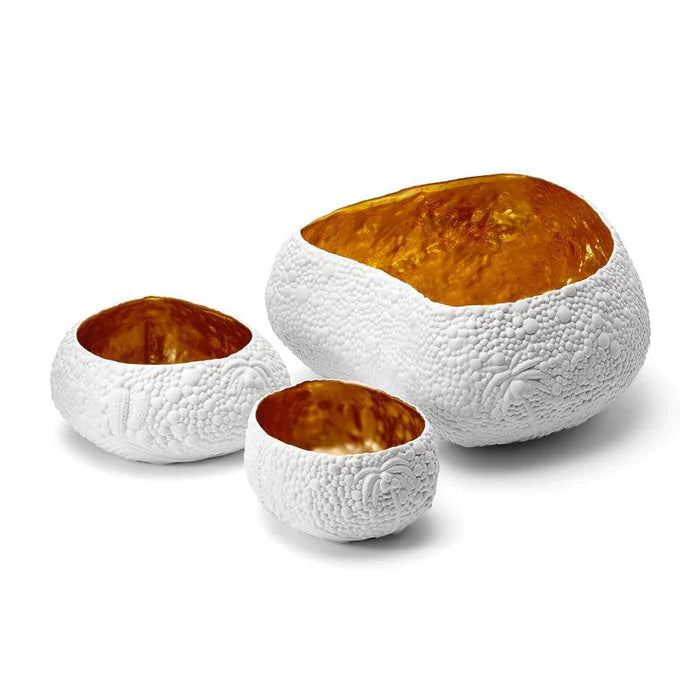 Haas Mojave Desert Bowl - Medium - White & Gold
