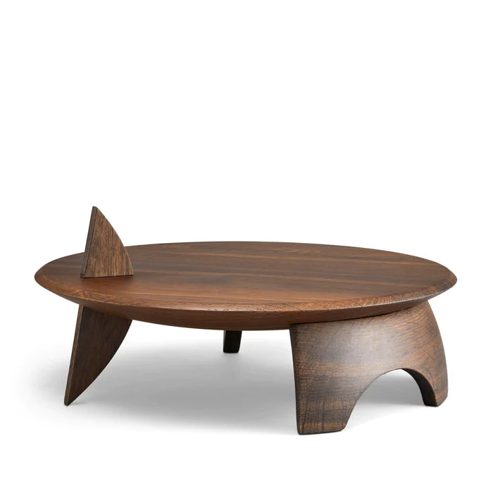 Kelly Behun Leaf Flat Platter on Stand