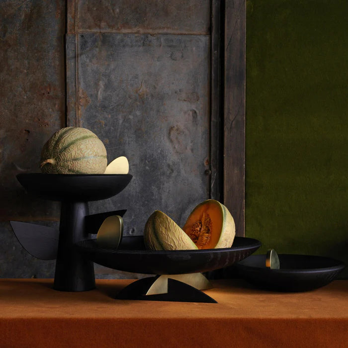 Kelly Behun Leaf Oval Bowl on Stand