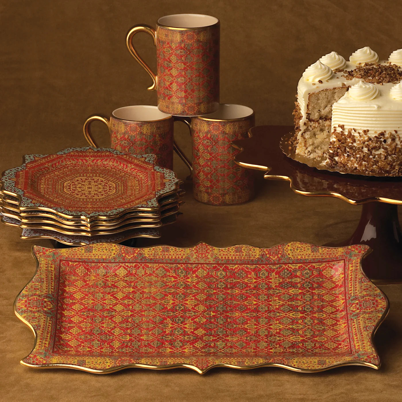 Tabriz Rectangular Platter