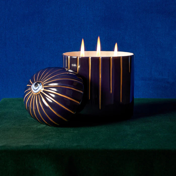 Lito Candle 3-Wick Bleu