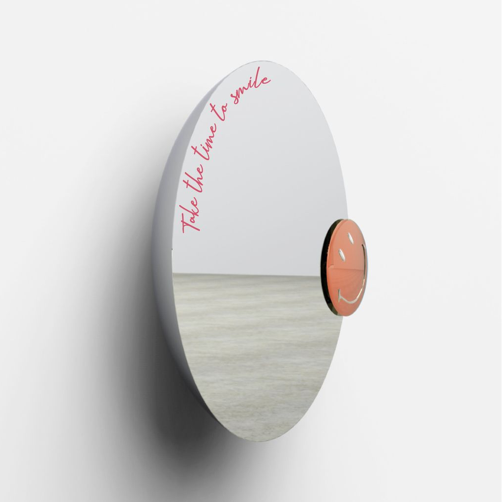 Smiley Take the Time to Smile Mirror