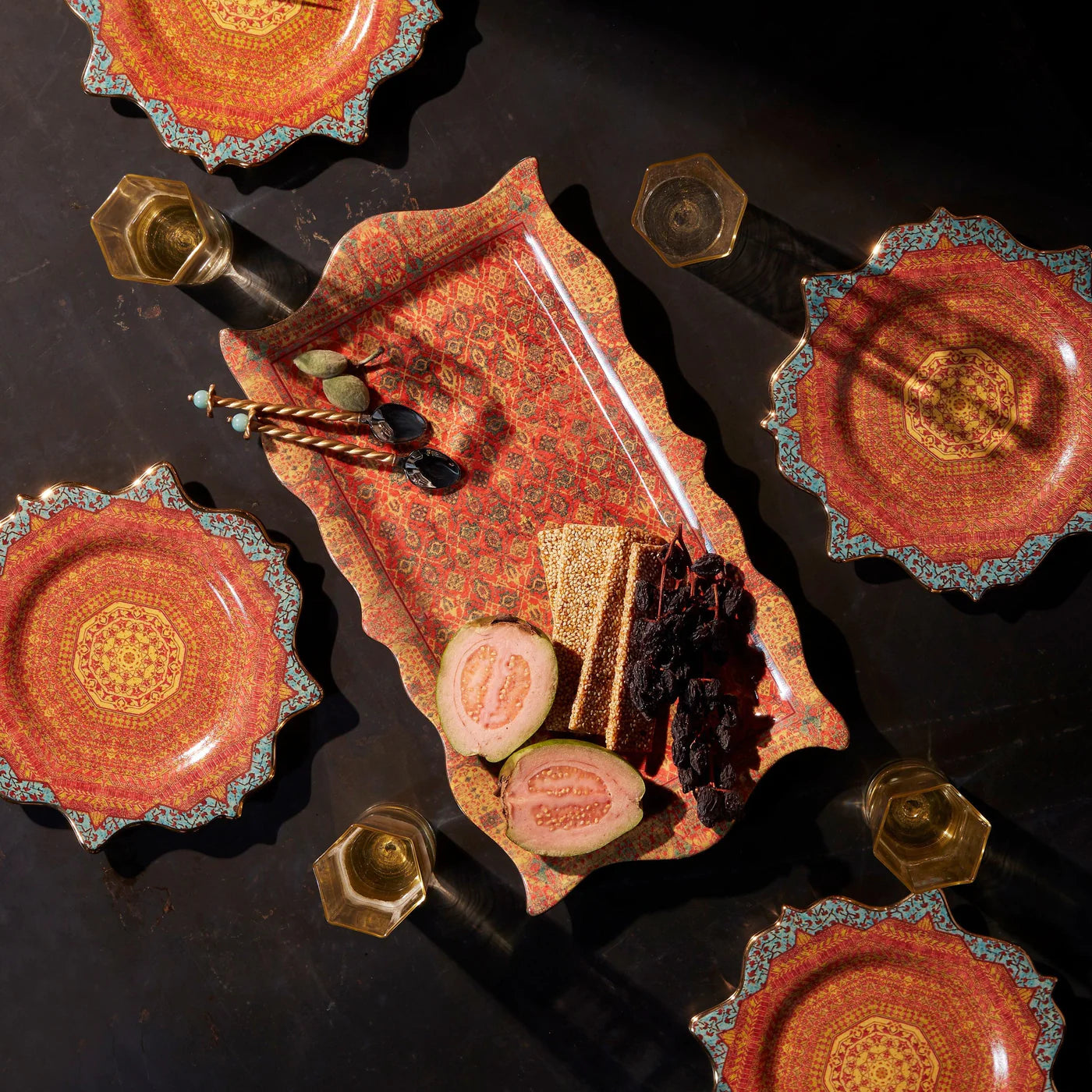 Tabriz Rectangular Platter