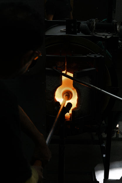 Nebula Lighting Sculpture - 13 Bubbles - Amber Glass