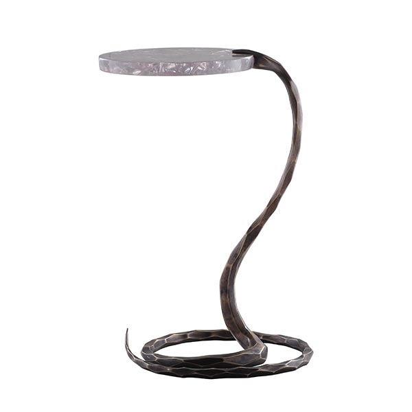 Serpent Side Table (Clear Amethyst ICR)