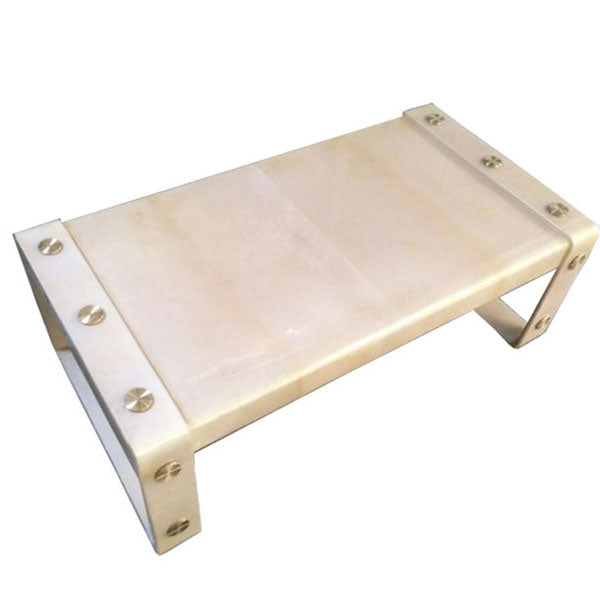 Lug Coffee Table (Natural &amp; Brass)