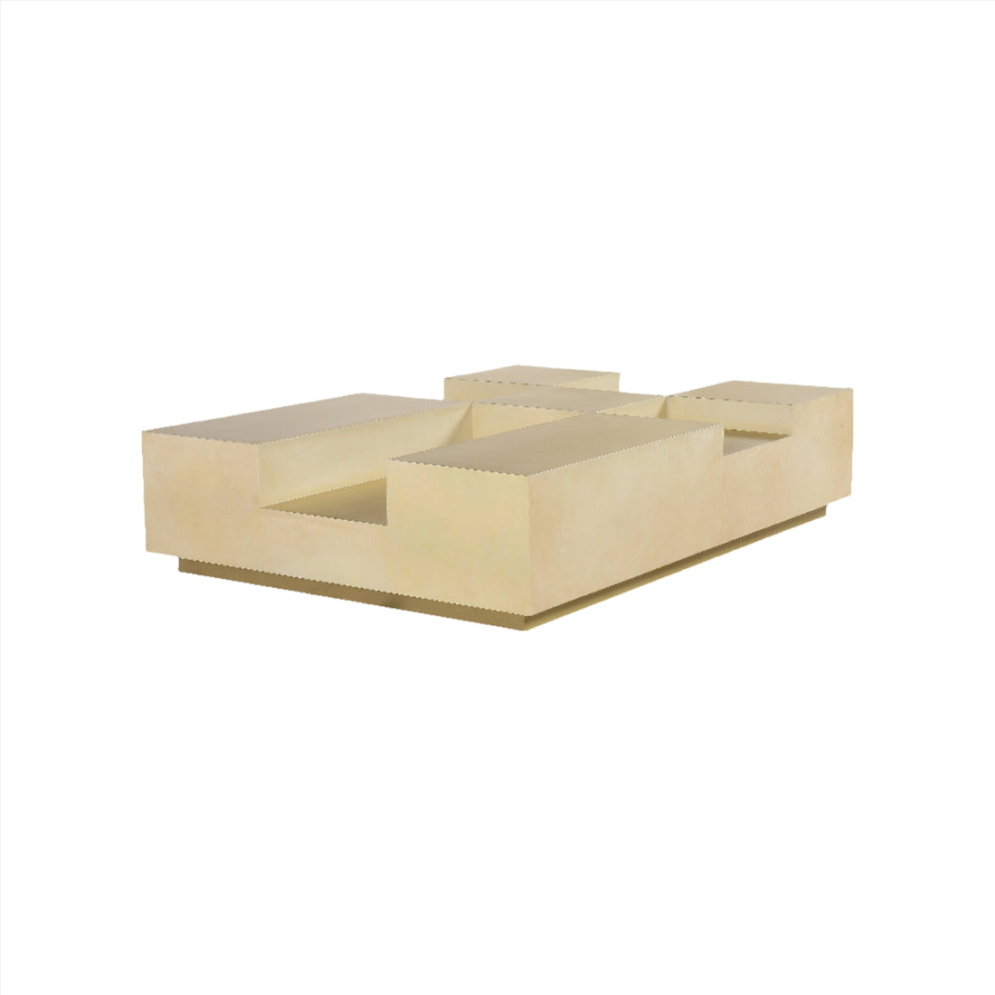 Mann Coffee Table (Natural Brass)