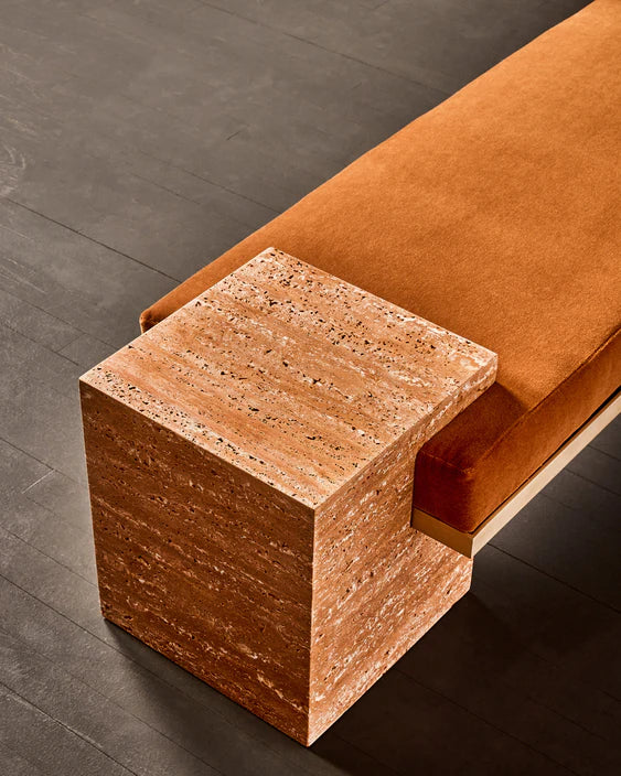 Coexist Bench Orange Travertine