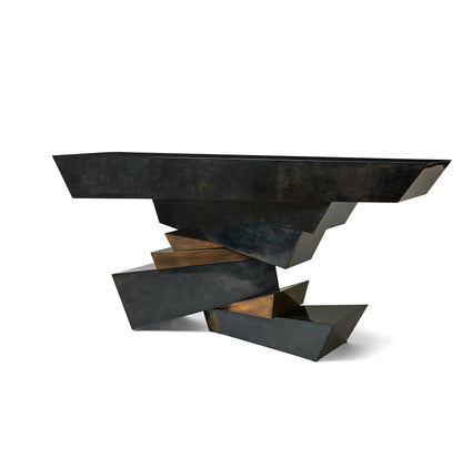 Plateau Console (Charcoal &amp; Bronze)