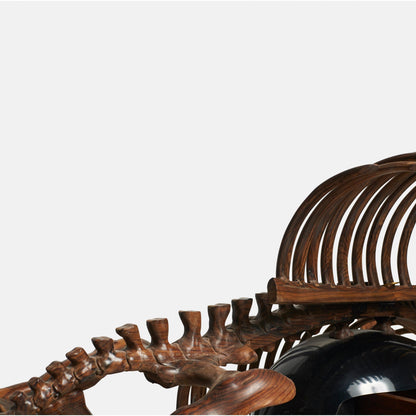 Ebony Rhino Skeleton Console