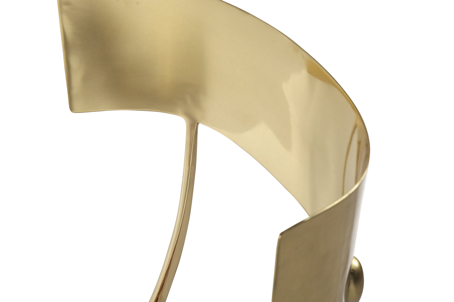 Brass Klismos Chair