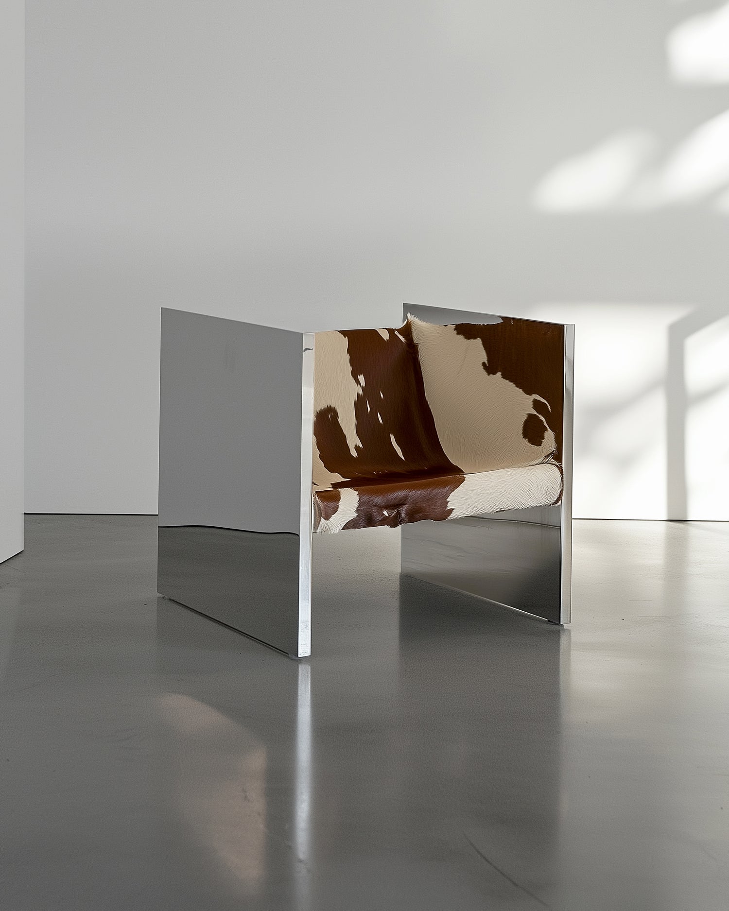Adri Chair Polished Stainless Steel
