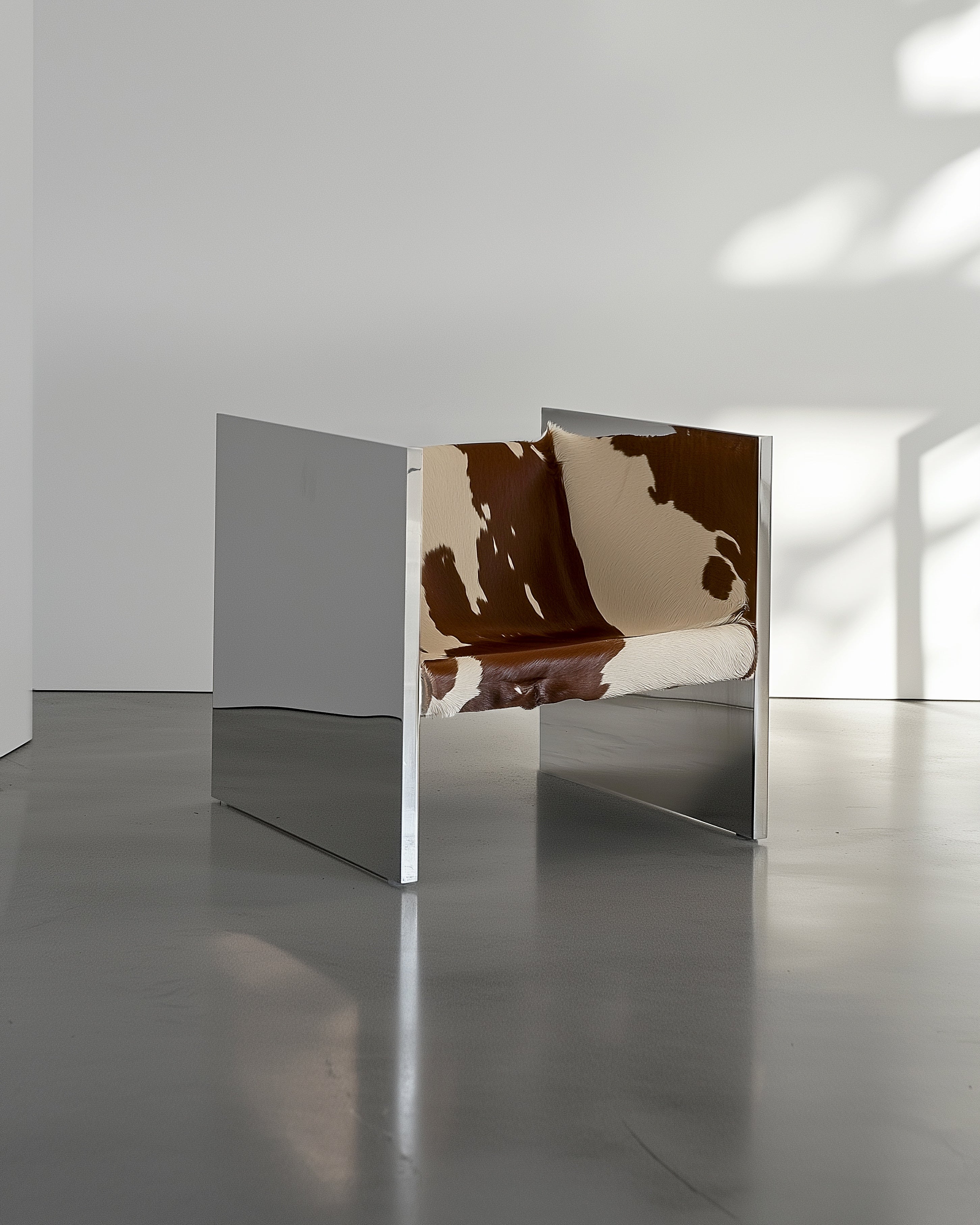 Adri Chair Polished Stainless Steel