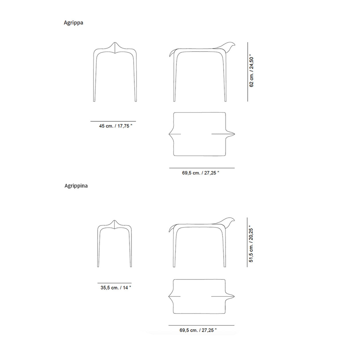 Agrippa & Agrippina Nesting Tables