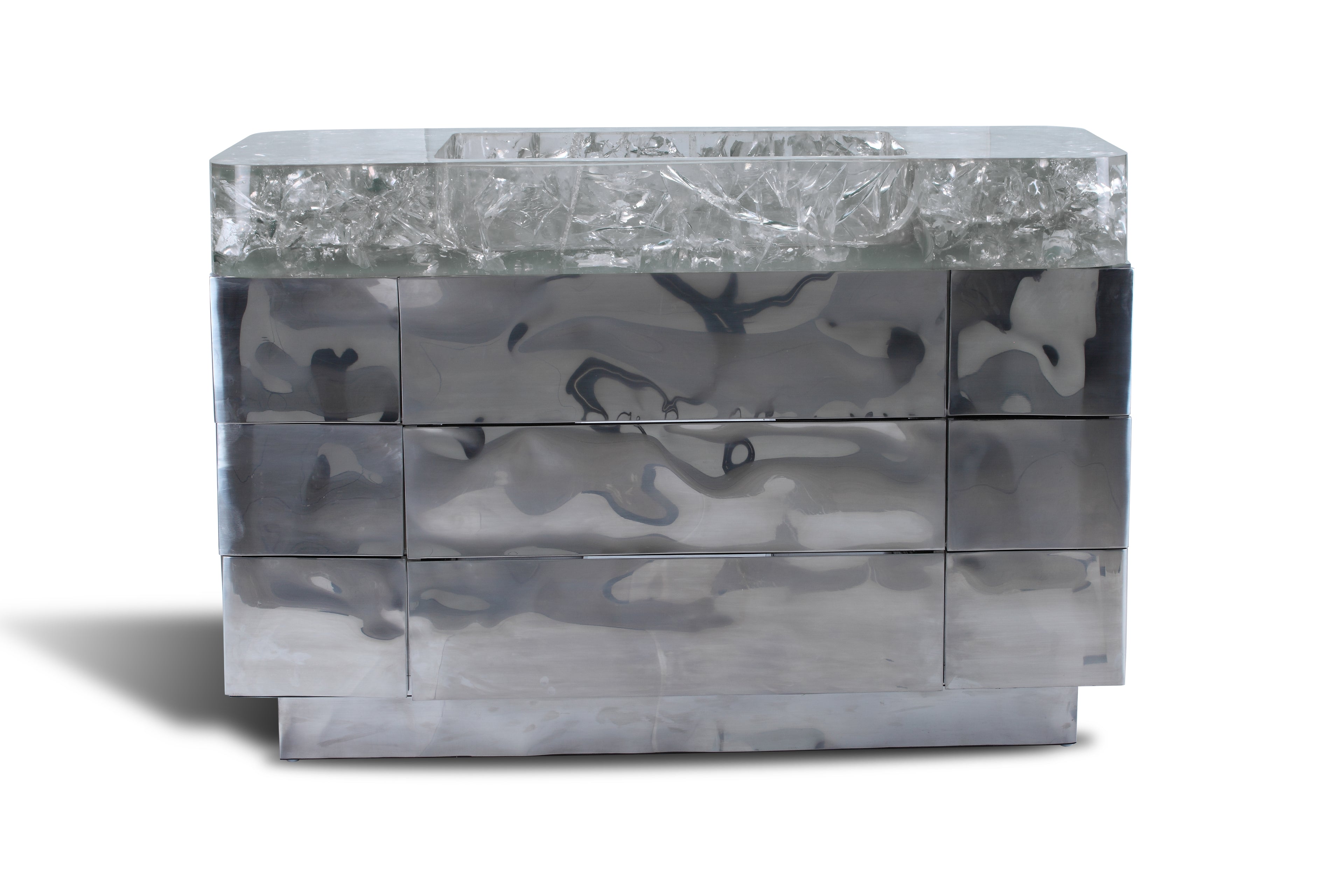 Aqua Stainless Steel Vanity