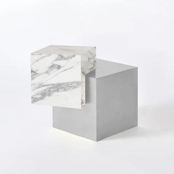 Askew Table Stone, Stainless Steel