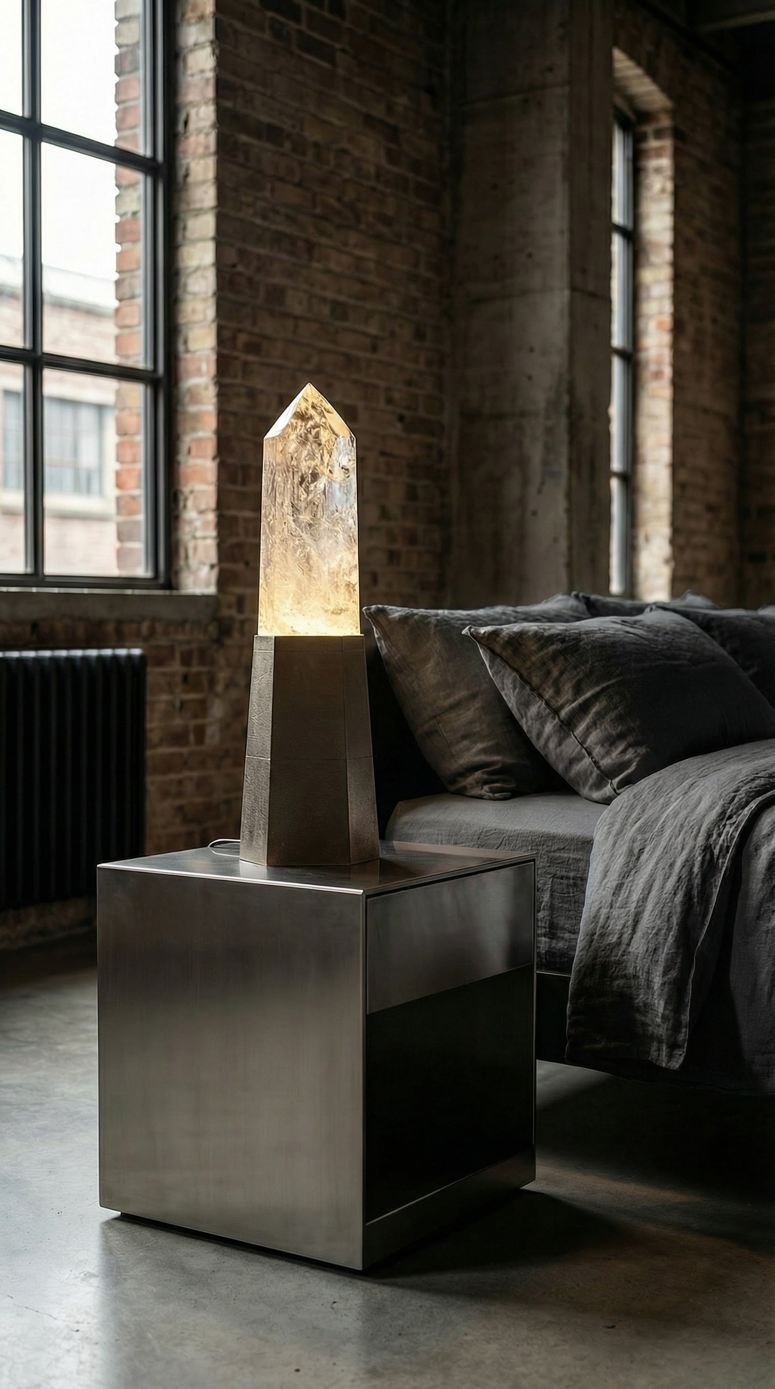 Brutalist Table Lamp