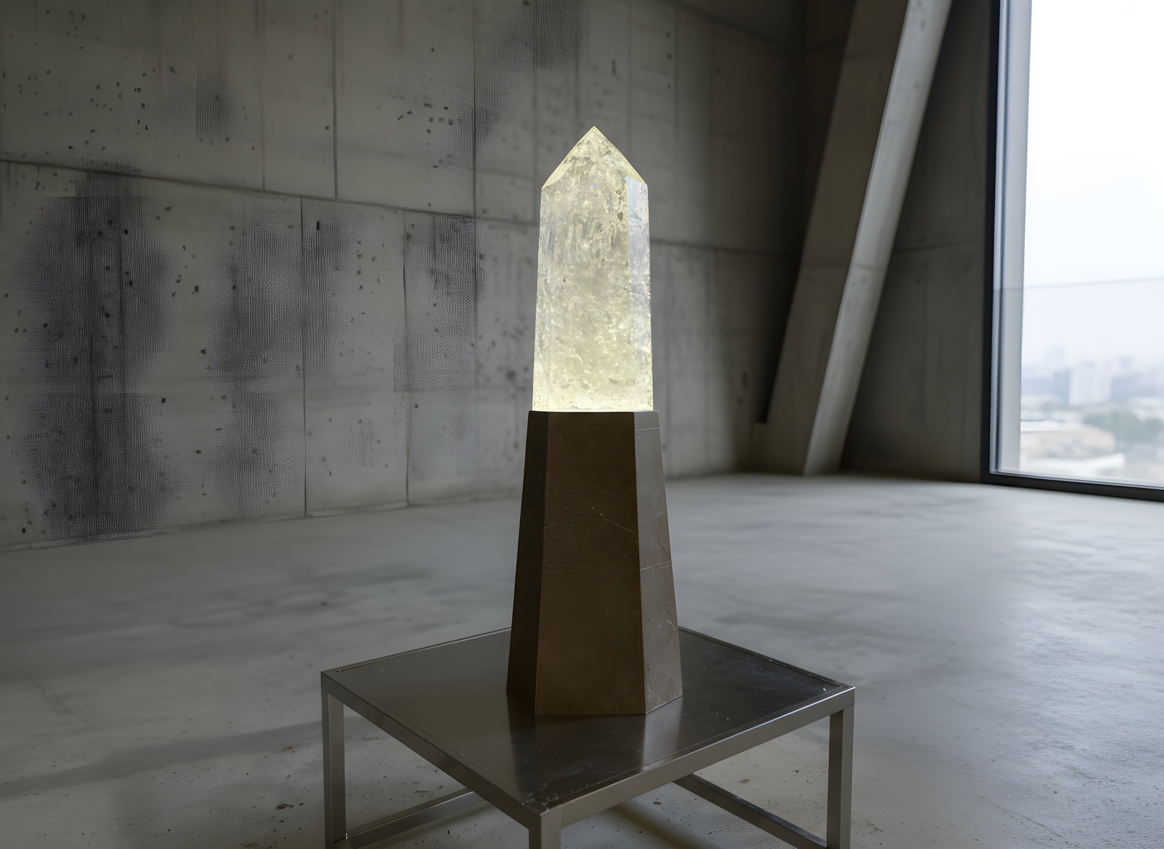 Brutalist Table Lamp