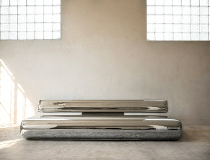 Beluga Sofa Chrome Vinyl