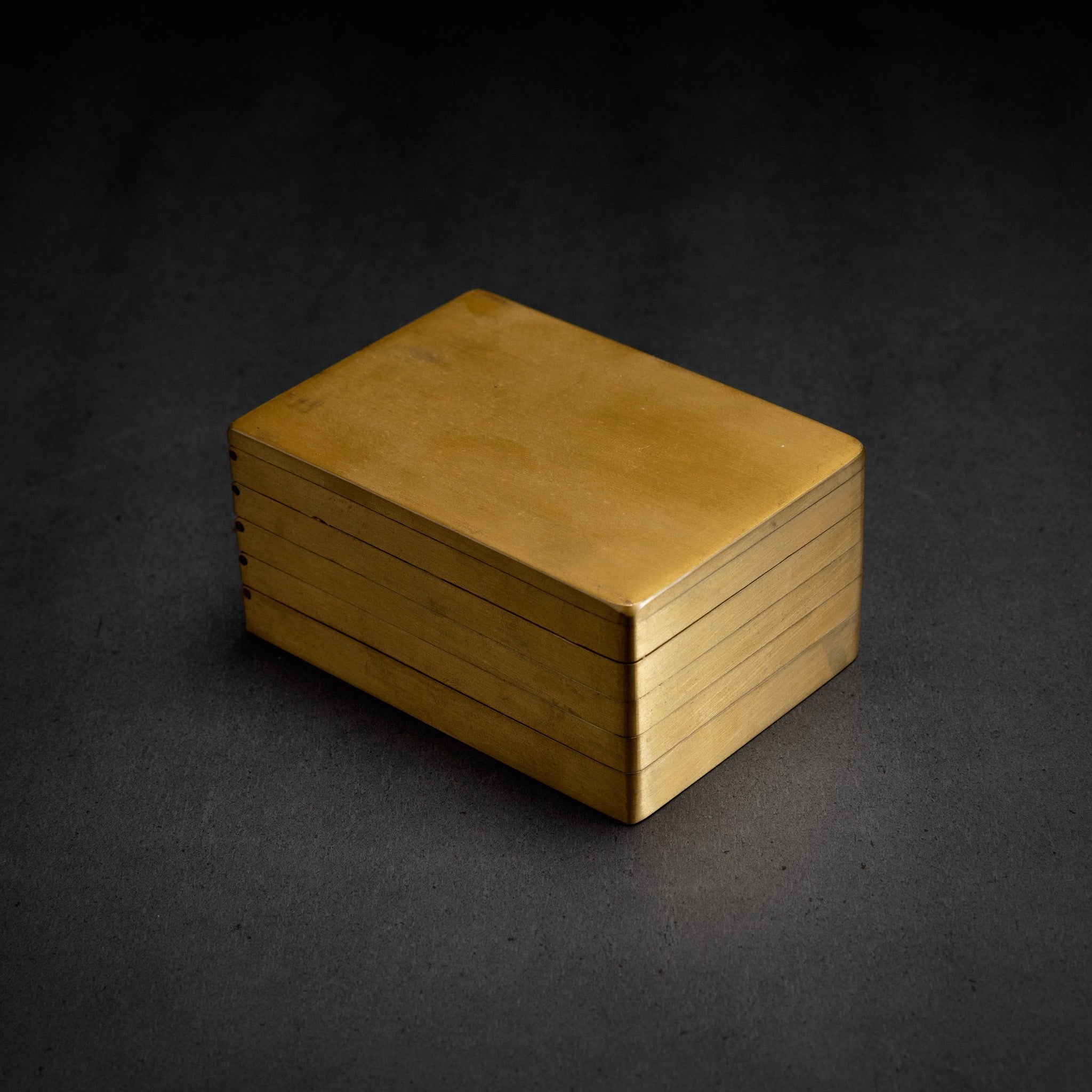 Brass Box &amp; Wood Ring