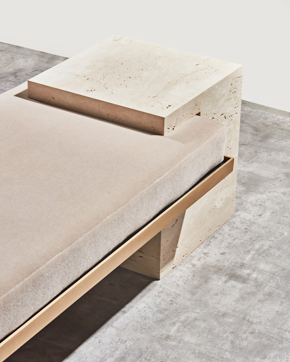 Coexist Bench Travertine