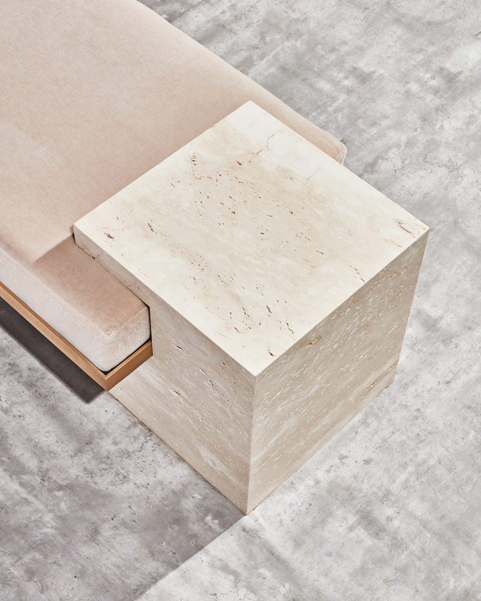 Coexist Bench Travertine