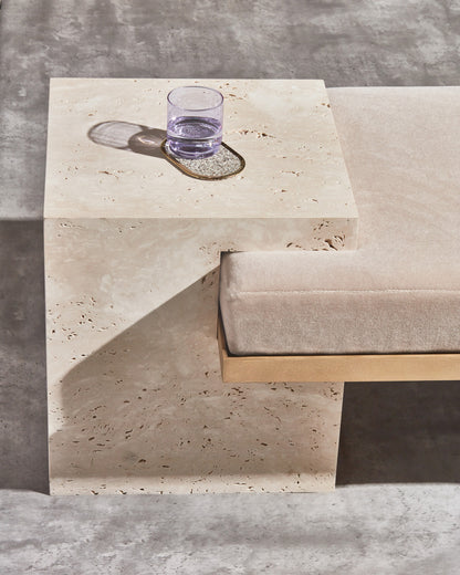 Coexist Bench Travertine