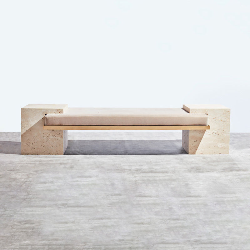 Coexist Bench Travertine