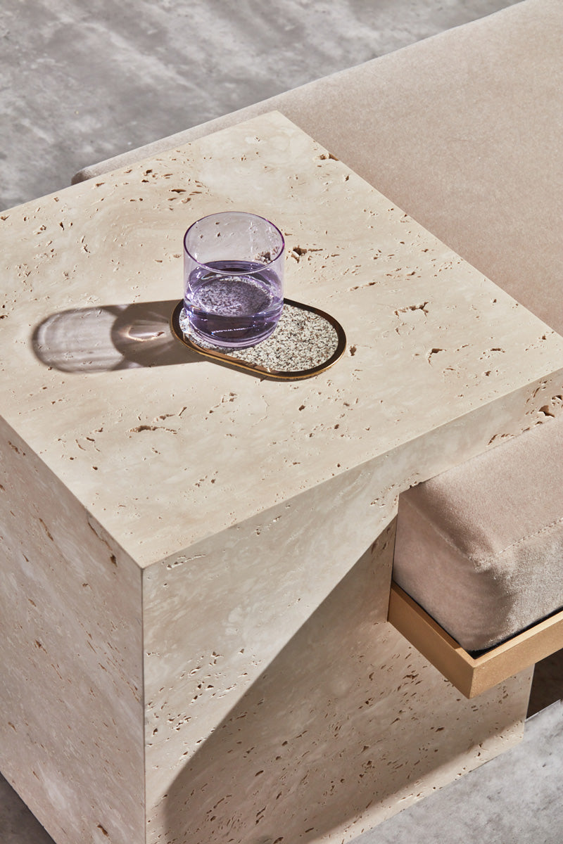 Coexist Bench Travertine