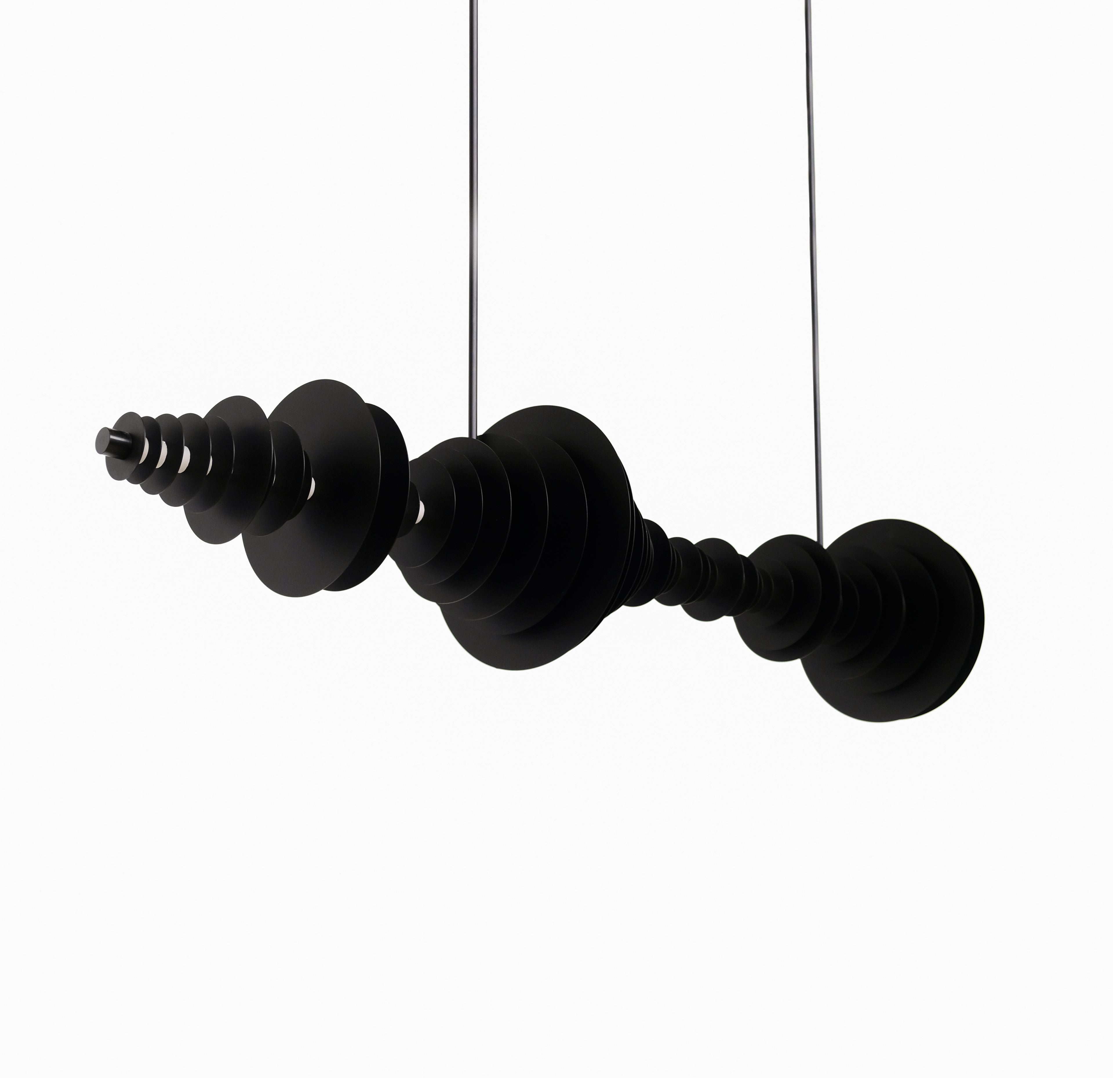 Gravity Metal Chandelier Black