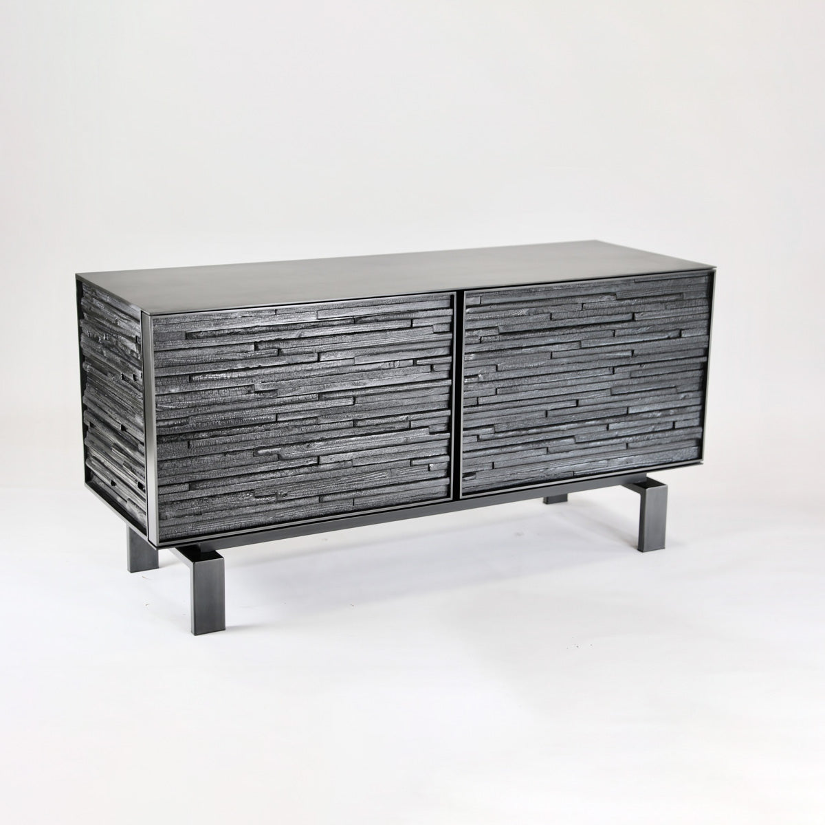 Charred Wood Cabinet 60&quot;