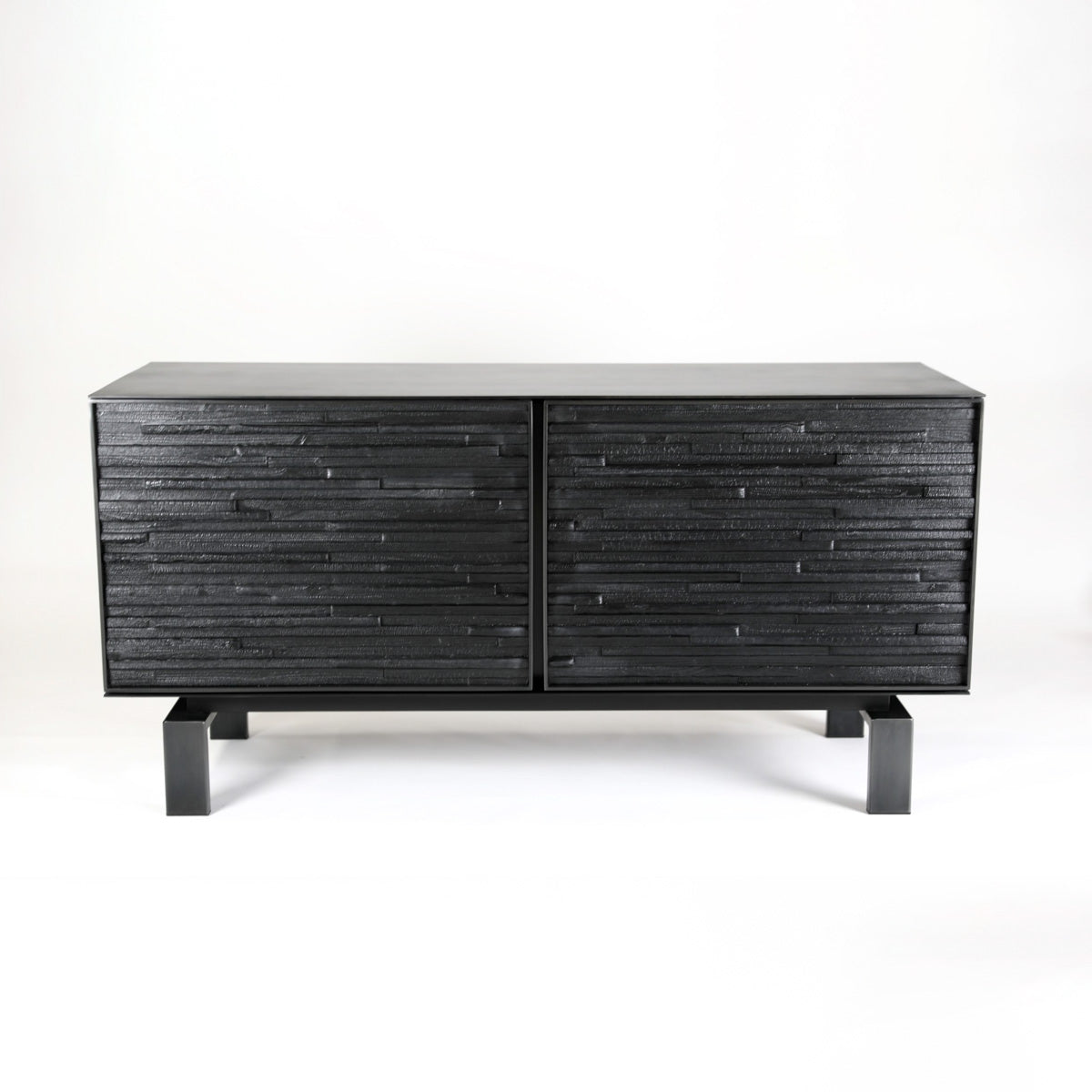 Charred Wood Cabinet 60&quot;